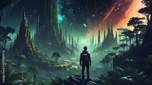 Discovering the Unknown of A Guy's Adventure in the Dream Forests from Another Planet
