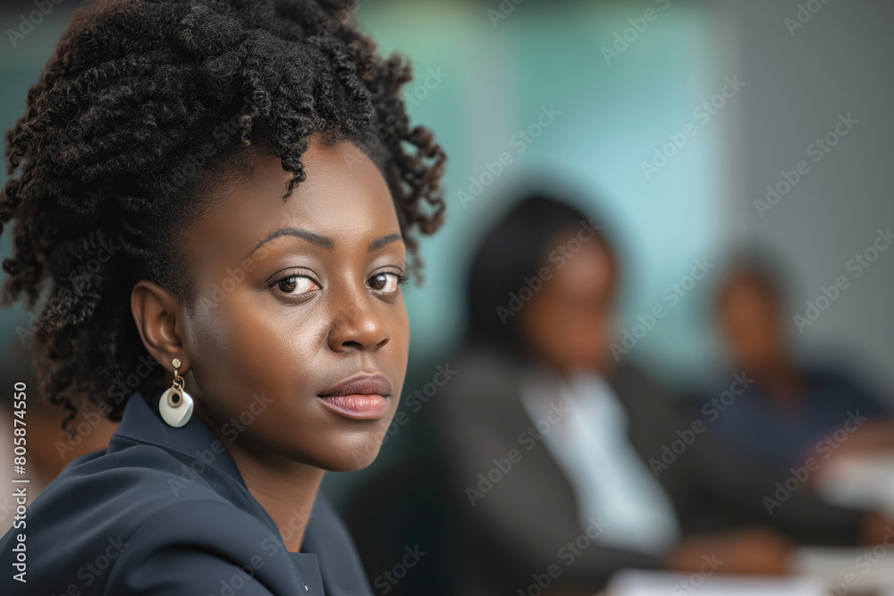 Portrait of a beautiful black business woman Portrait of a beautiful black business woman