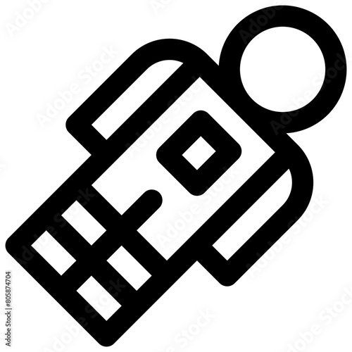 Astronaut. Editable stroke vector icon.