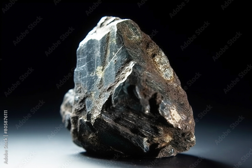 Lithiophilite is a rare precious natural stone on a black background. AI generated. Header banner mockup with space. Lithiophilite is a rare precious natural stone on a black background. AI generated. Header banner mockup with space.