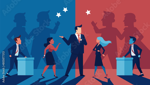 As the political campaign heats up the candidates cast shadows of doubt on each others character and motives leaving the public unsure of who to.