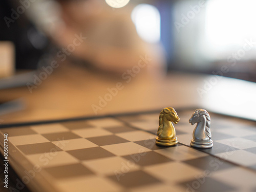 Horse chess strategy game piece competition challenge knight sport play success business board symbol concept chessboard battle pawn design intelligence queen checkmate bishop rook leadership victory 