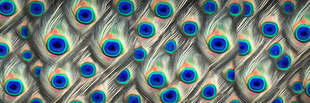 Obraz premium abstract blue background with feathers