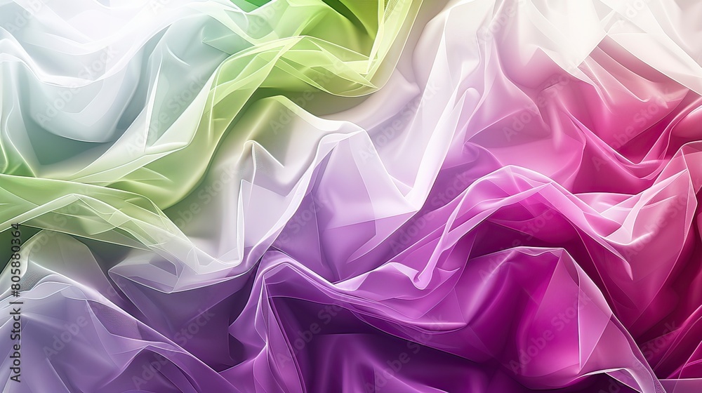 Fototapeta premium Digital artwork with colorful geometric background with angular shapes and gradients, free space concept for text.