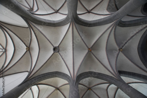 Blick ins Gewölbe der Kirche St. Clemens in Mayen (Eifel) photo