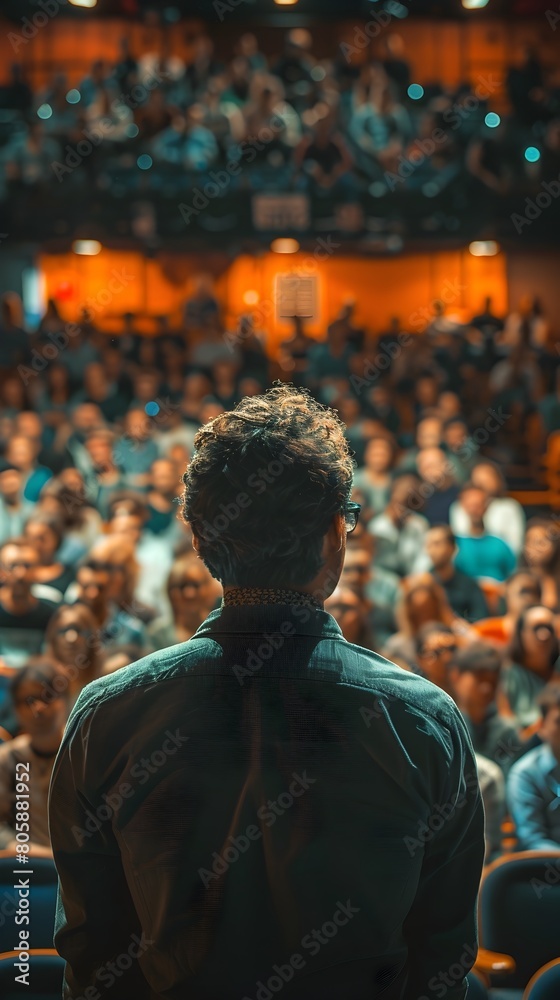 Captivating Audience at Energetic Poetry Slam Performance