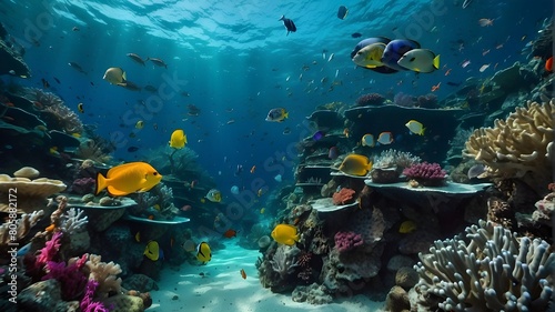 coral reef and fish