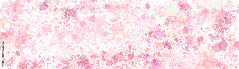 Colorful watercolor splashes stain paint splatter, watercolor painting background with dots. modern grunge texture, Watercolor pastel light blue, pink, green, yellow, turquoise background. 