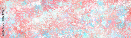Colorful watercolor splashes stain paint splatter, watercolor painting background with dots. modern grunge texture, Watercolor pastel light blue, pink, green, yellow, turquoise background. 