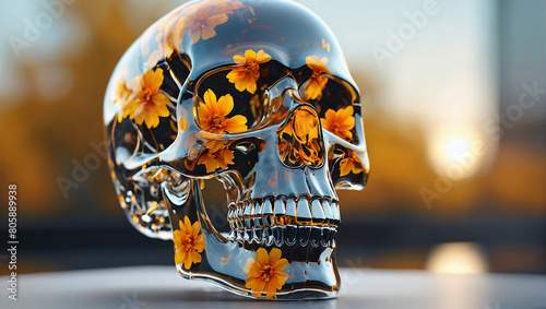easter egg with flower