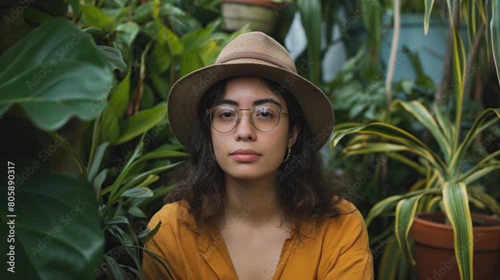 portrait of a gen z gardener portrait of a gen z gardener