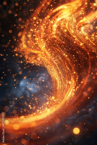 The Blaze Nebula, a swirling inferno reminiscent of a cosmic nebula.