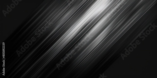 Abstract black and silver gradient with light gray and white. Metallic texture with soft diagonal lines. Clean, modern, and sleek background. Dark, tech-inspired design.