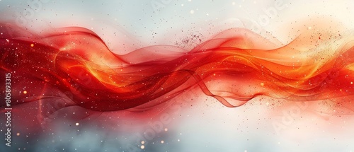 Abstract image with red dynamic swirling lines.