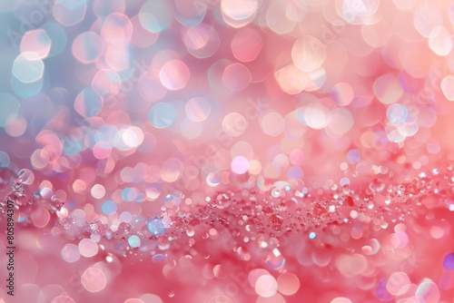 Gentle blushcolored bokeh circles, ideal for expressing love and romance