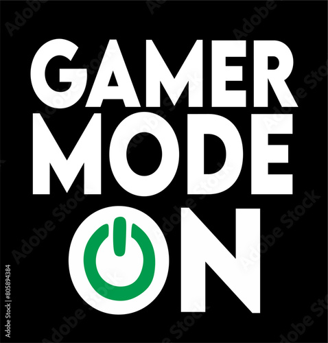 gamer mode on with black background