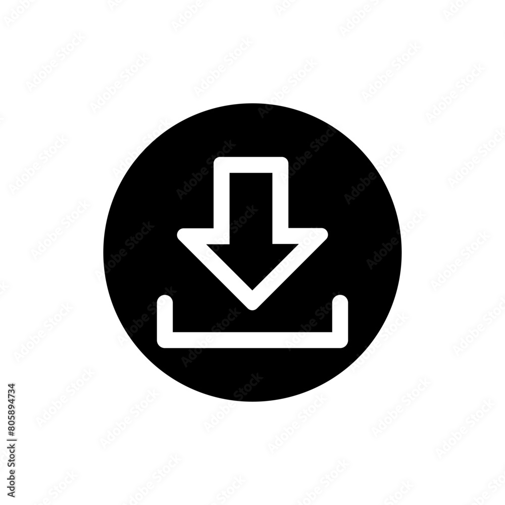 Download icon vector. Upload button illustration. Load symbol or logo. Download icon vector. Upload button illustration. Load symbol or logo.
