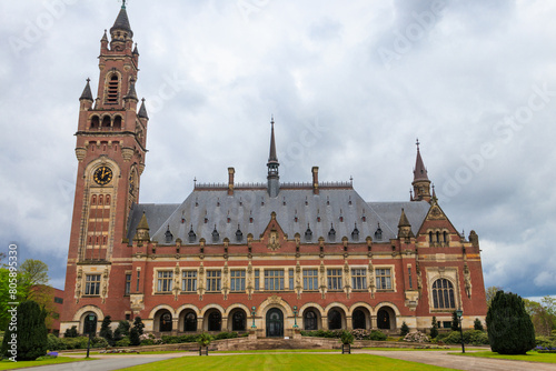 Peace Palace is an international law administrative building in The Hague, the Netherlands