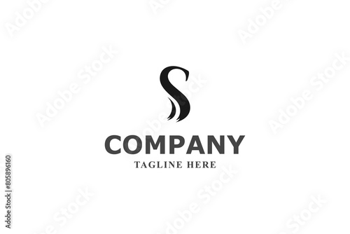 letter s and snake modern logo