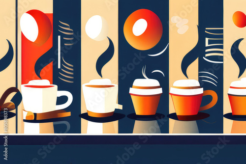 coffee cup icon background