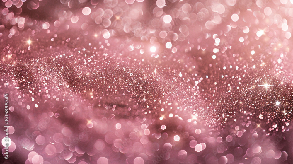 Dusty rose glitter defocused twinkly lights, resembling a starry night. Dusty rose glitter defocused twinkly lights, resembling a starry night.