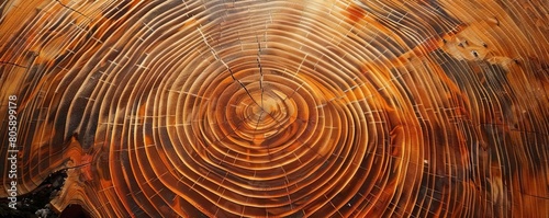 Radiating lines and curves similar to the growth rings of ancient trees