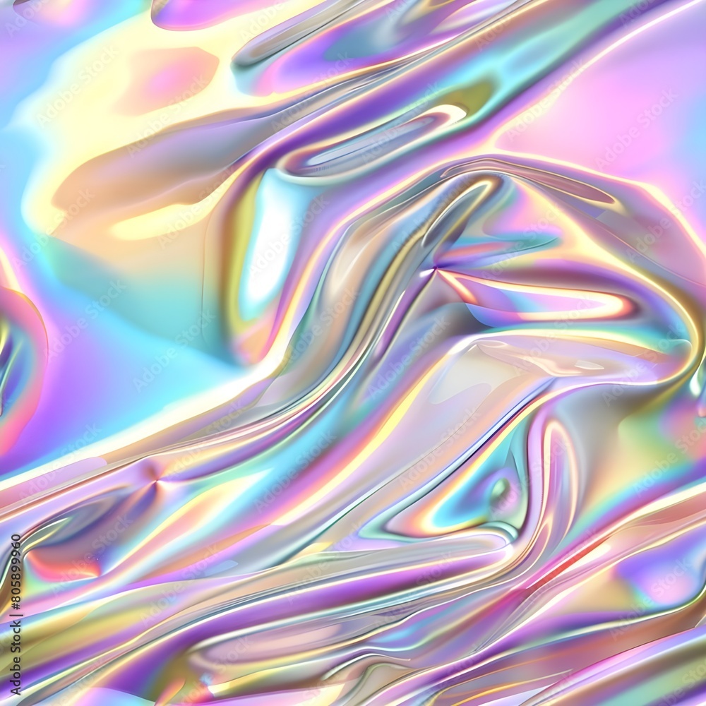 Fototapeta premium holographic white background tile seamless