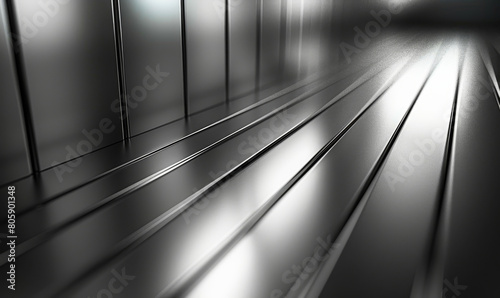 Sleek Abstract Silver Parallel Stripes Background - Modern Geometric Pattern Minimal Design