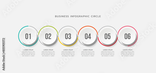 Vector infographics business template design