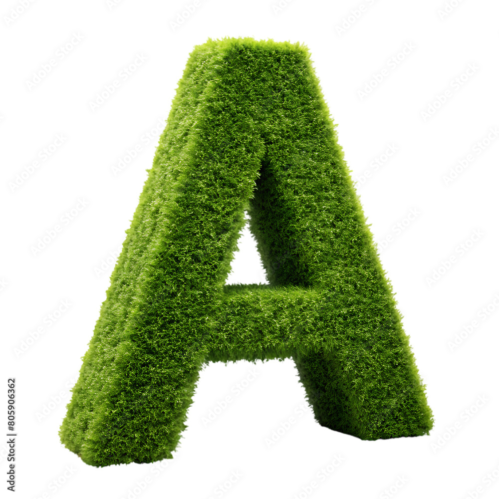 Grass letter A Grass letter A
