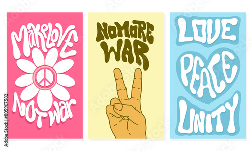 No more war and peace design, bundling, for social media template