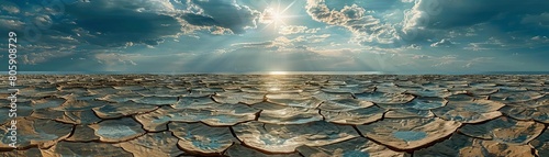 cracked earth, global warming, climate change, desertification photo