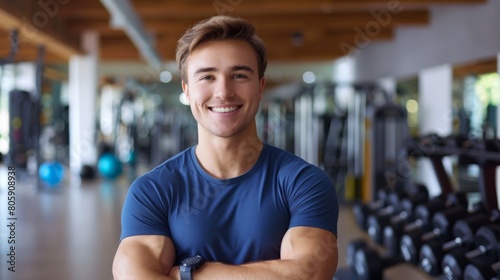 Confident Man at the Gym