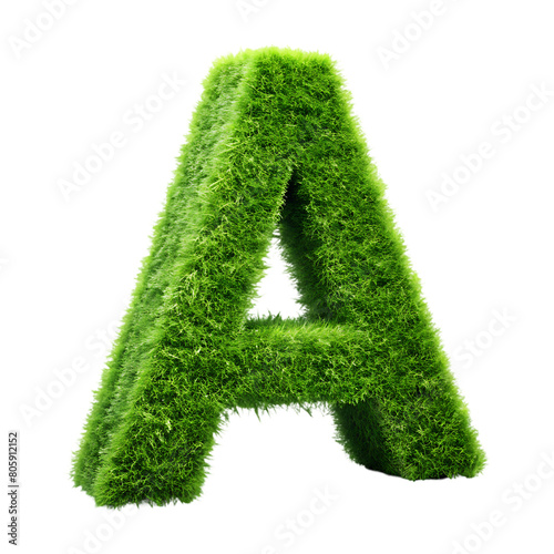 Grass letter A