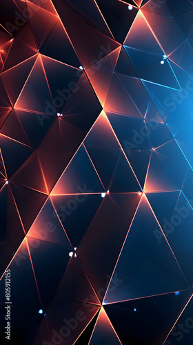 triangular mesh minimalistic simple technology background