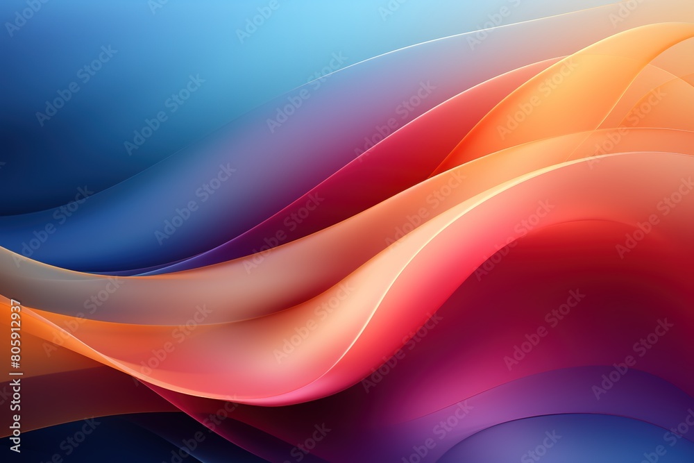 A colorful wave with a red stripe on the left and a yellow stripe on the right A colorful wave with a red stripe on the left and a yellow stripe on the right