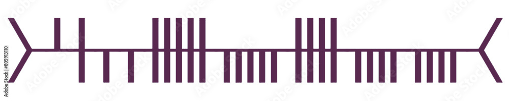 Ogham Runes of word Ogham Runes of word