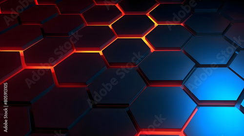 hexagonal pattern minimalistic simple technology background