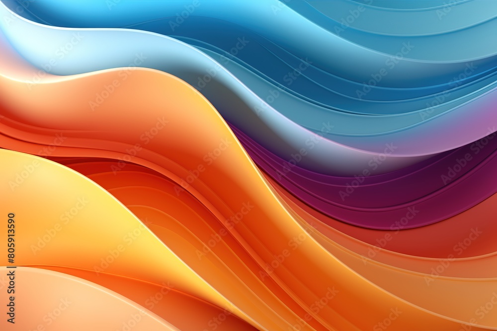 A colorful wave with a red stripe on the left and a yellow stripe on the right A colorful wave with a red stripe on the left and a yellow stripe on the right