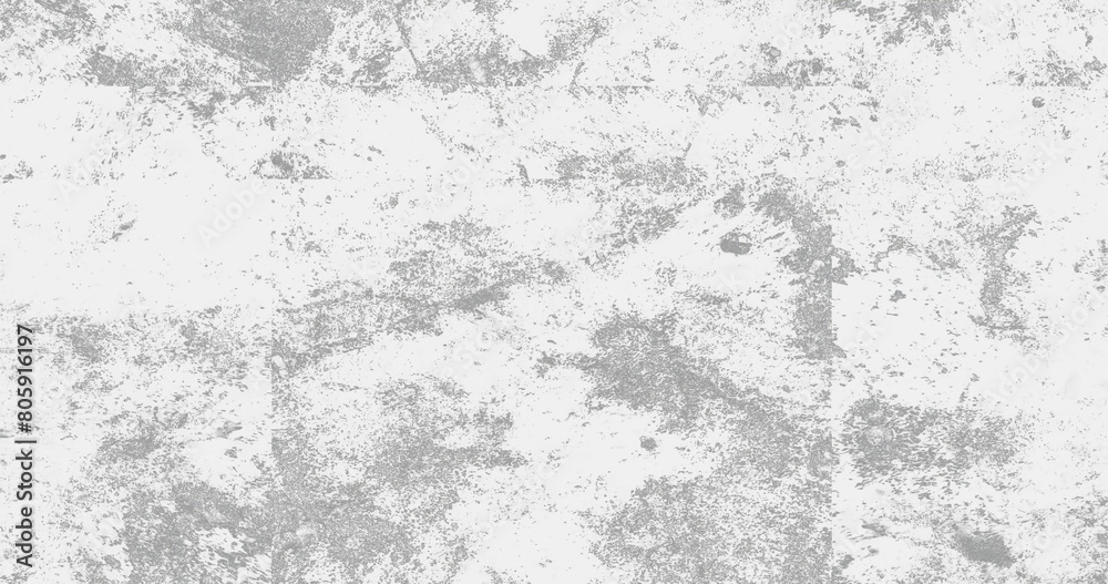 black white grunge texture surface with scratches and stain for vintage retro flim overlay, in transparent png.