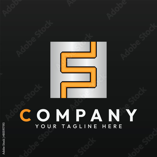 Logo vector template of letter S