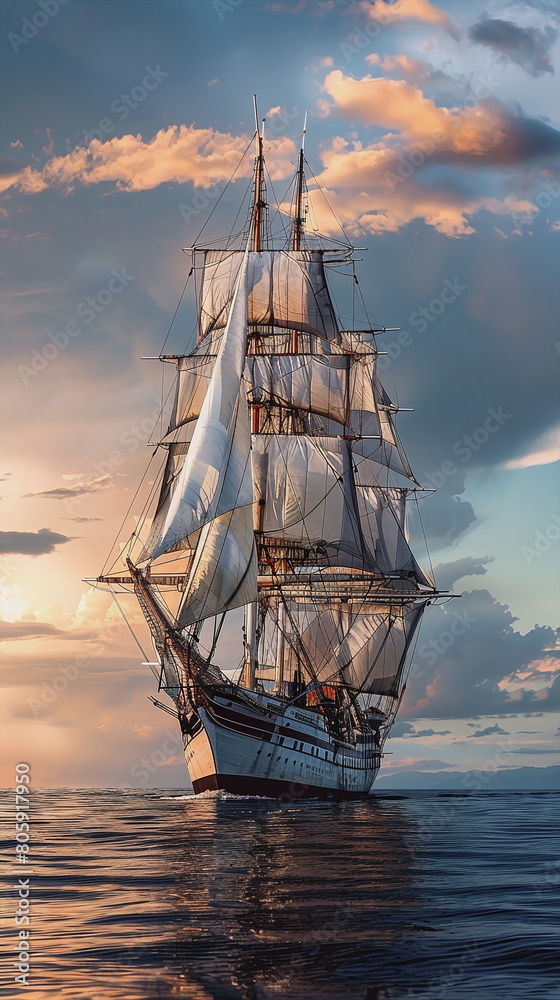 Fototapeta premium ship in the sea