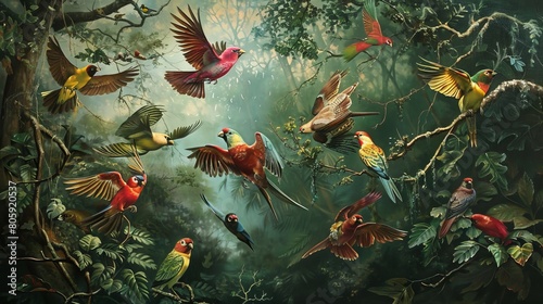 Avian Symphony in the Canopy photo