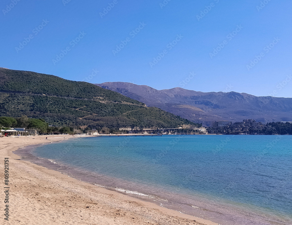 Montenegrin coast in Budva. Montenegrin coast in Budva.