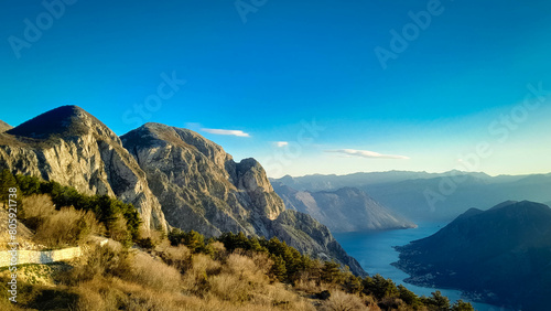 Photos Lovcen mountain peaks on a sunny day.