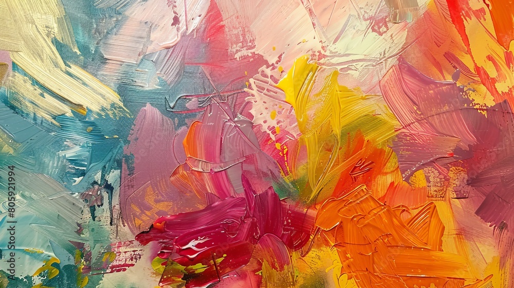 Brushes and Bliss: The Expressive Artist Finds Joy on Canvas