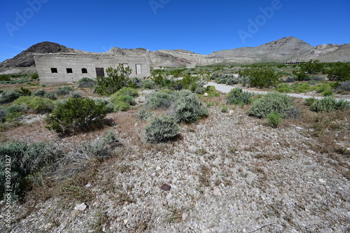 An abandoned Jail at a Ghost town called Rhyolite.