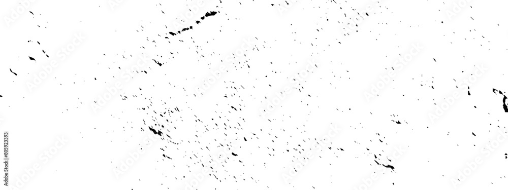 Black and white dirty cracked Dust overlay distress grungy effect paint. Black and white grunge seamless texture. Dust and scratches grain texture on white and black background.