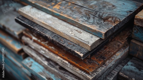 Vintage worn wooden boards 