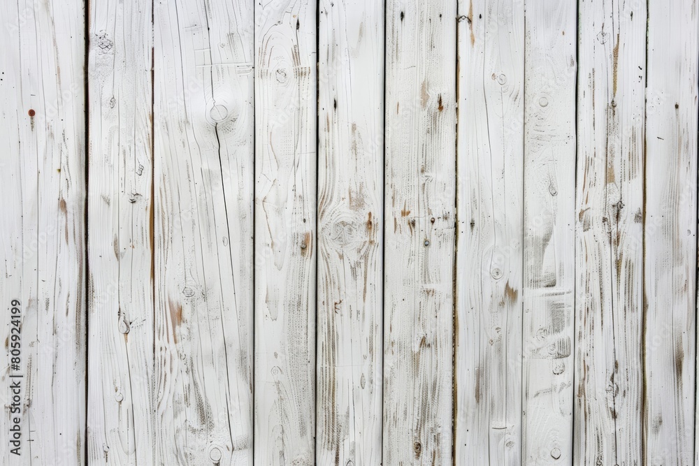 White wooden boards with texture as background 